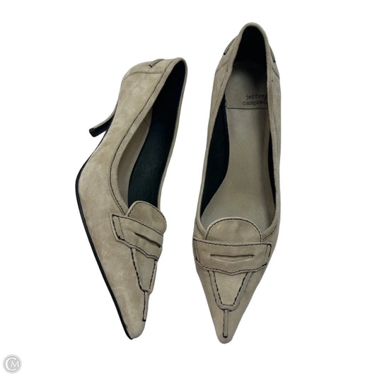 Shoes Heels Kitten By Jeffrey Campbell In Tan, Size: 8