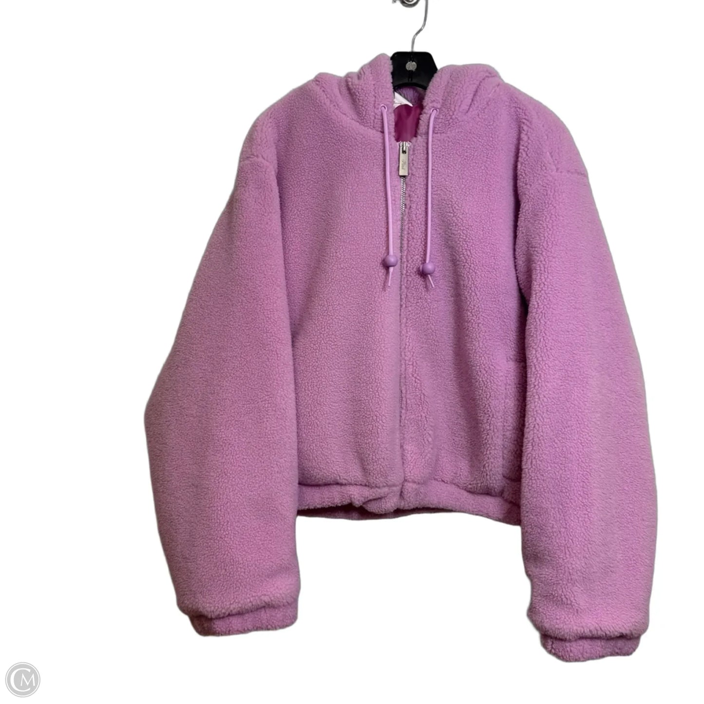 Jacket Faux Fur & Sherpa By Pink In Pink, Size: Xxl