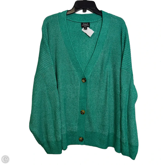Cardigan By Clothes Mentor In Green, Size: 3x