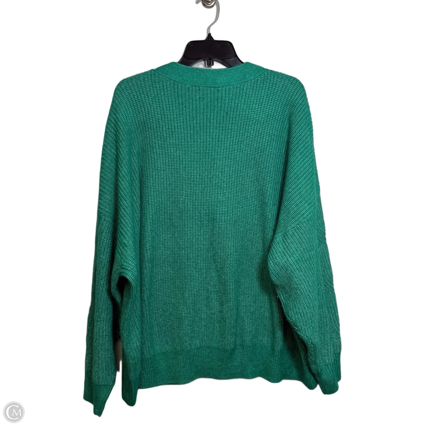 Cardigan By Clothes Mentor In Green, Size: 3x