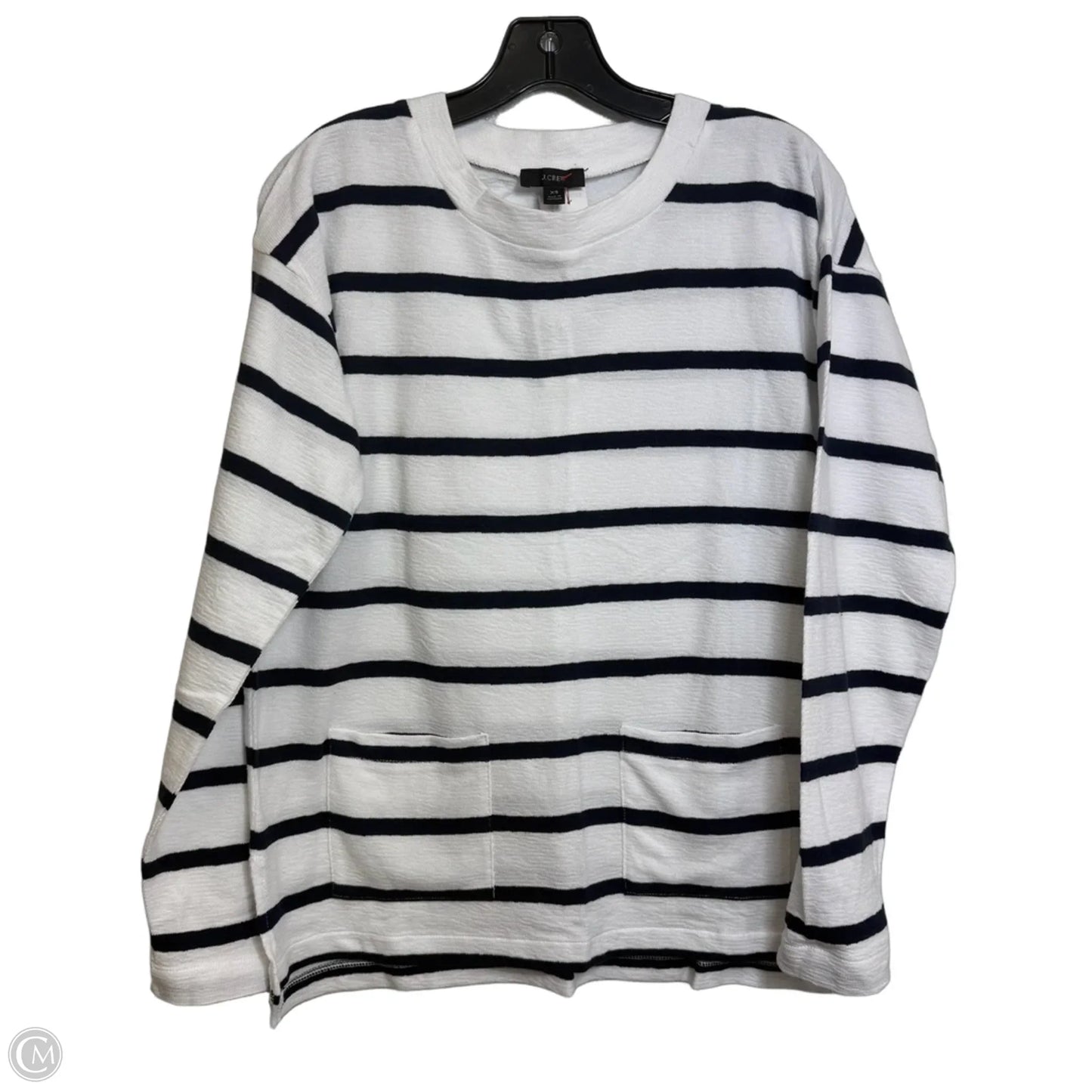 Top Long Sleeve Basic By J. Crew In Striped Pattern, Size: Xs