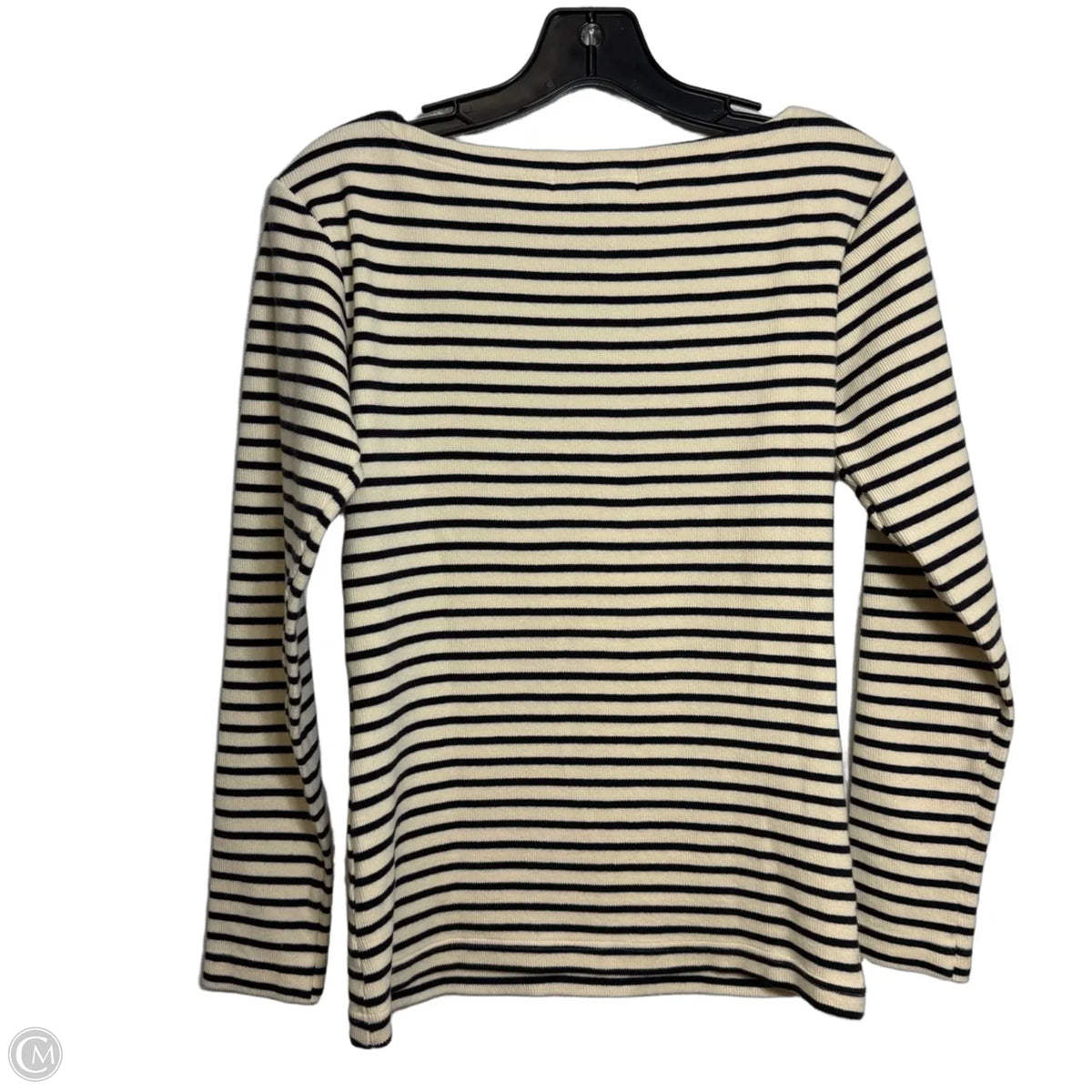 Top Long Sleeve Basic By Ralph Lauren In Striped Pattern, Size: M
