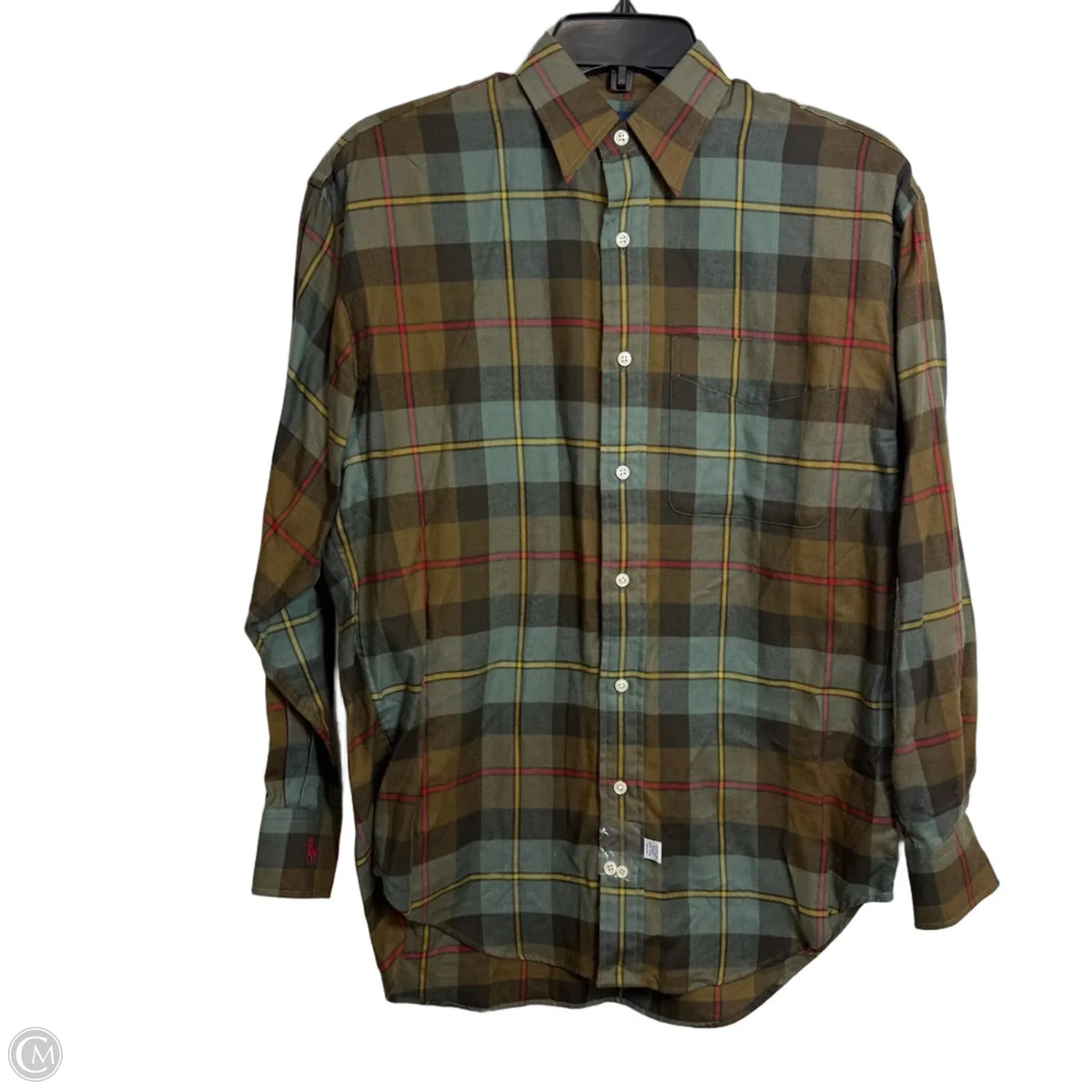 Top Long Sleeve Basic By Ralph Lauren In Brown, Size: S