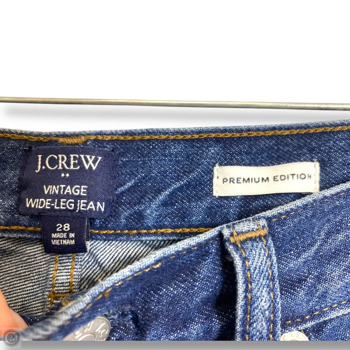 Jeans vintage Wide Leg By J. Crew In Blue Denim, Size: 28