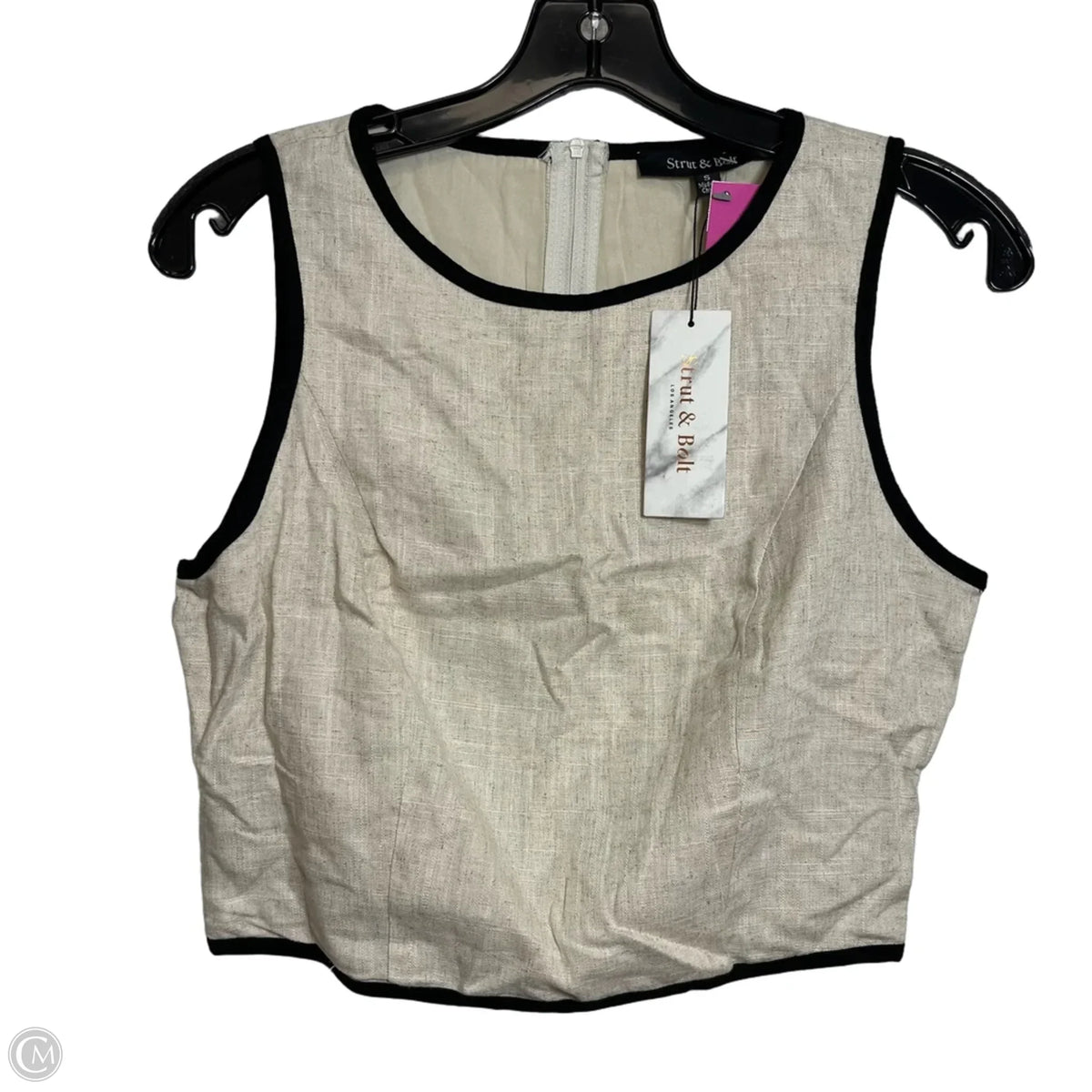 Top Sleeveless By Strut & Bolt In Cream, Size: S
