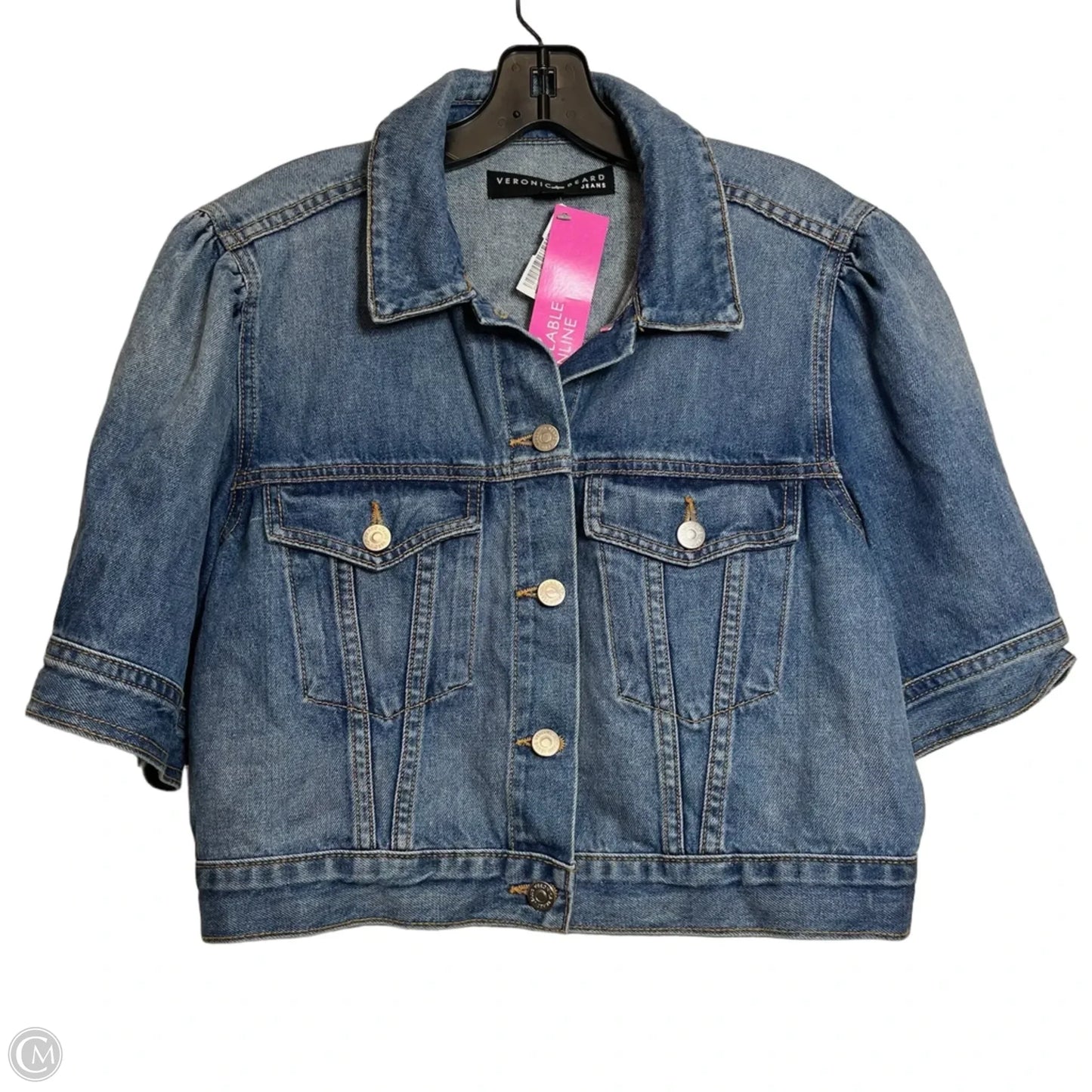Jacket Denim By Veronica Beard In Blue Denim, Size: L