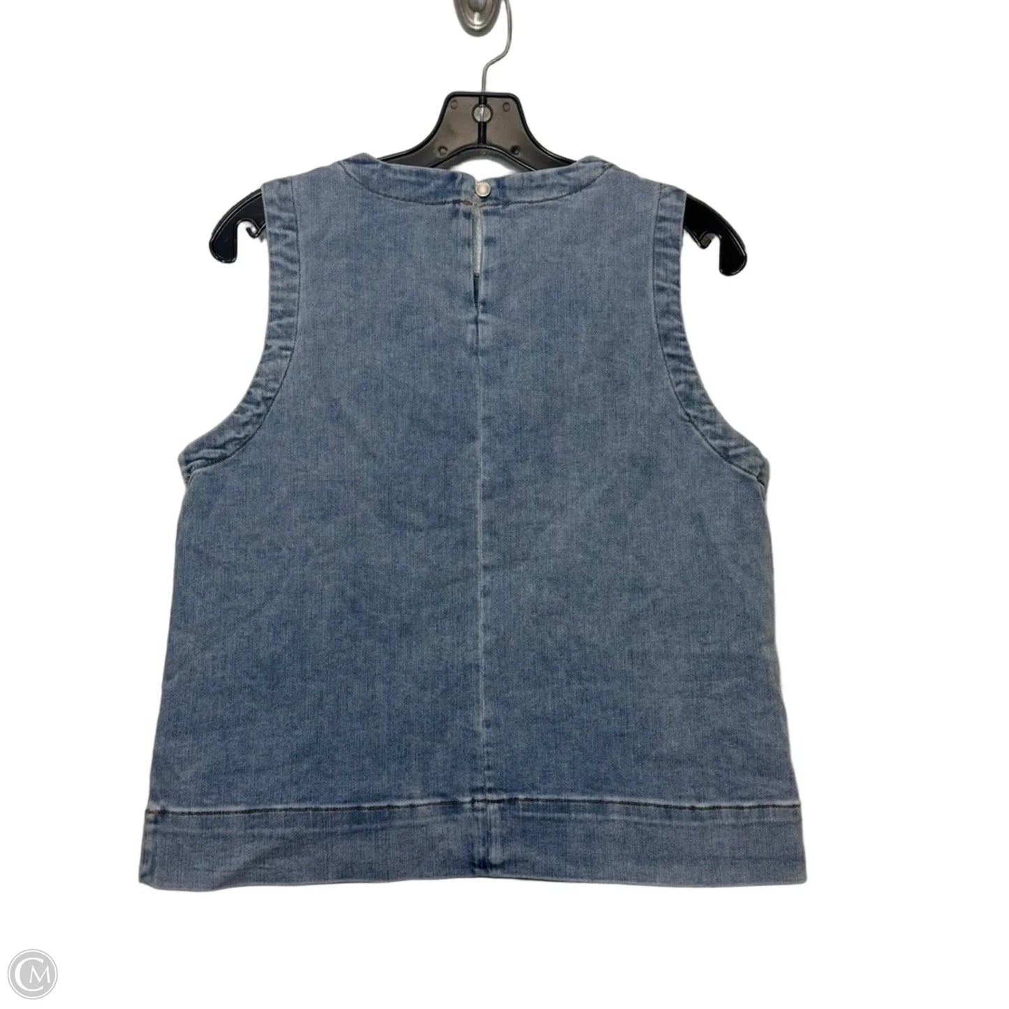 Top Sleeveless By Evereve In Blue, Size: M