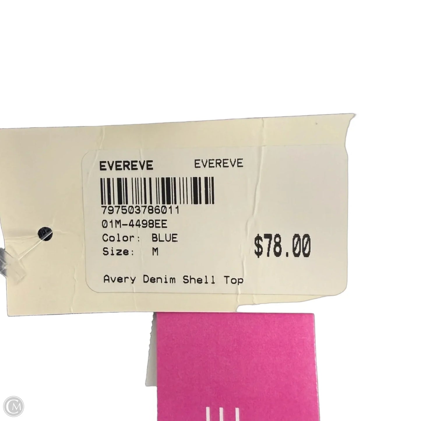 Top Sleeveless By Evereve In Blue, Size: M