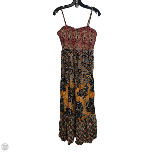 Dress Casual Midi By Anthropologie In Multi-colored, Size: S