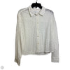 Top Long Sleeve By Gap In White, Size: L