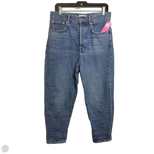 Jeans balloon Wide Leg By Mng In Blue Denim, Size: 10
