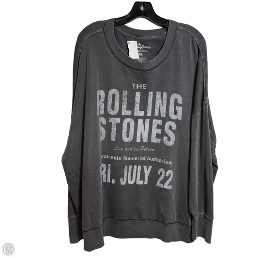 Top Long Sleeve By Clothes Mentor In Grey, Size: 2x