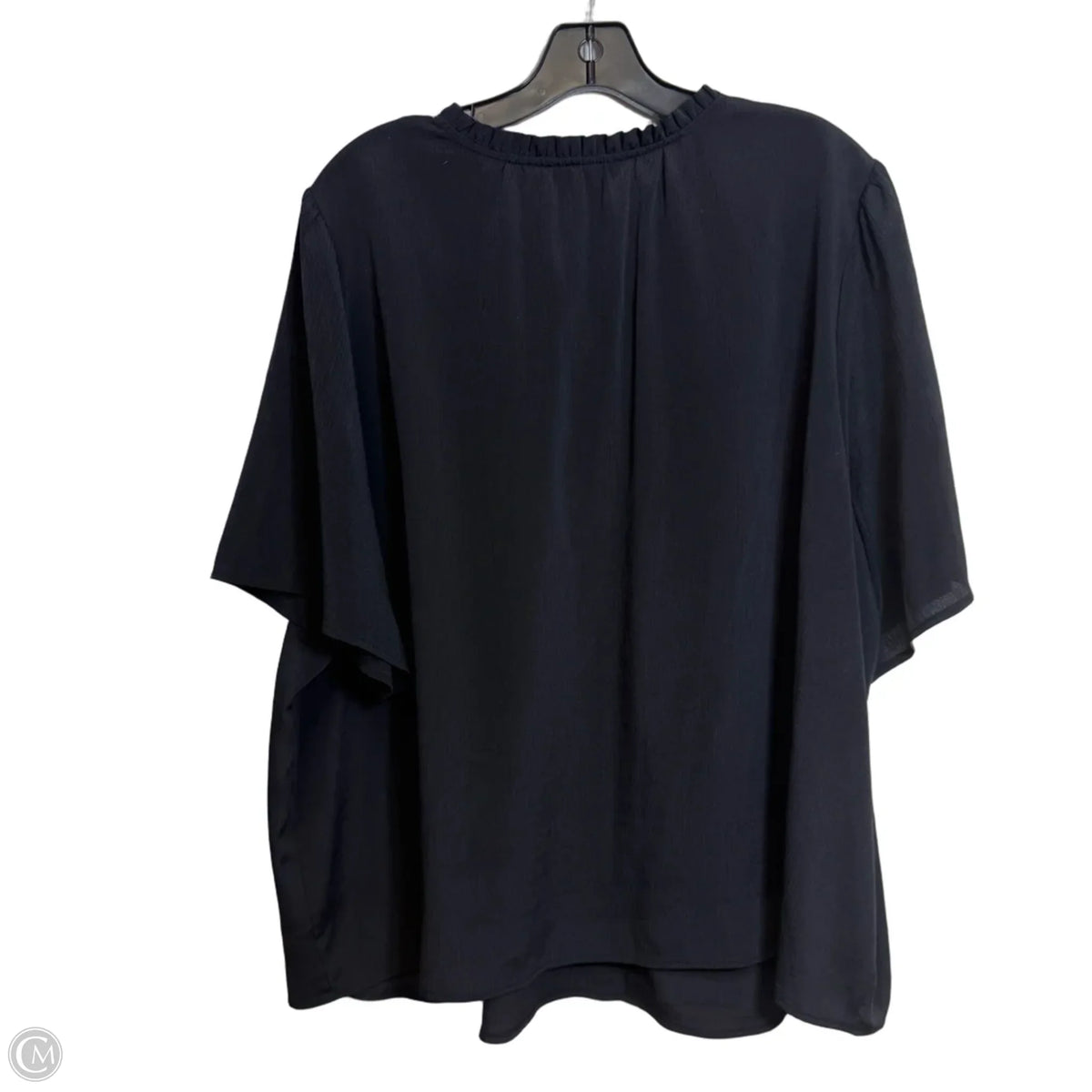 Top Short Sleeve By Nine West In Black, Size: 3x
