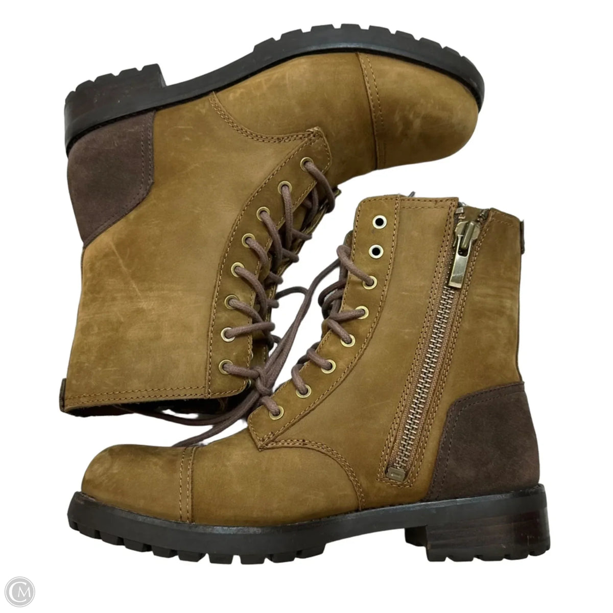 Boots Designer By Ugg In Tan, Size: 9