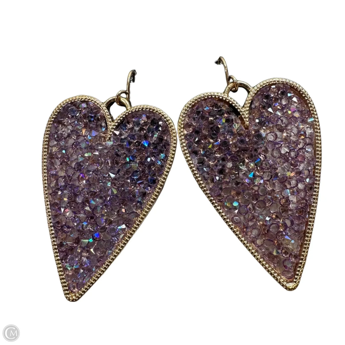 Purple Heart Earrings Dangle/drop By Clothes Mentor