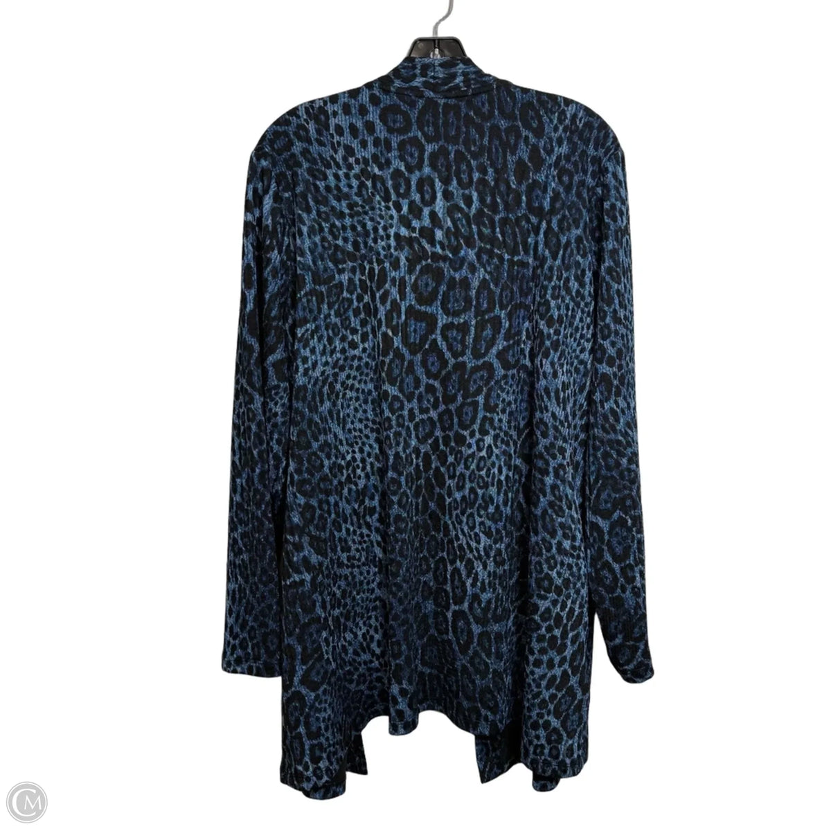 Cardigan By Susan Graver In Blue, Size: 1x