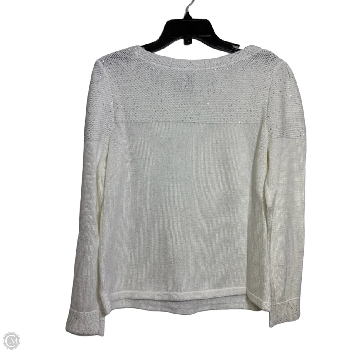 Sweater By Clothes Mentor In White, Size: L