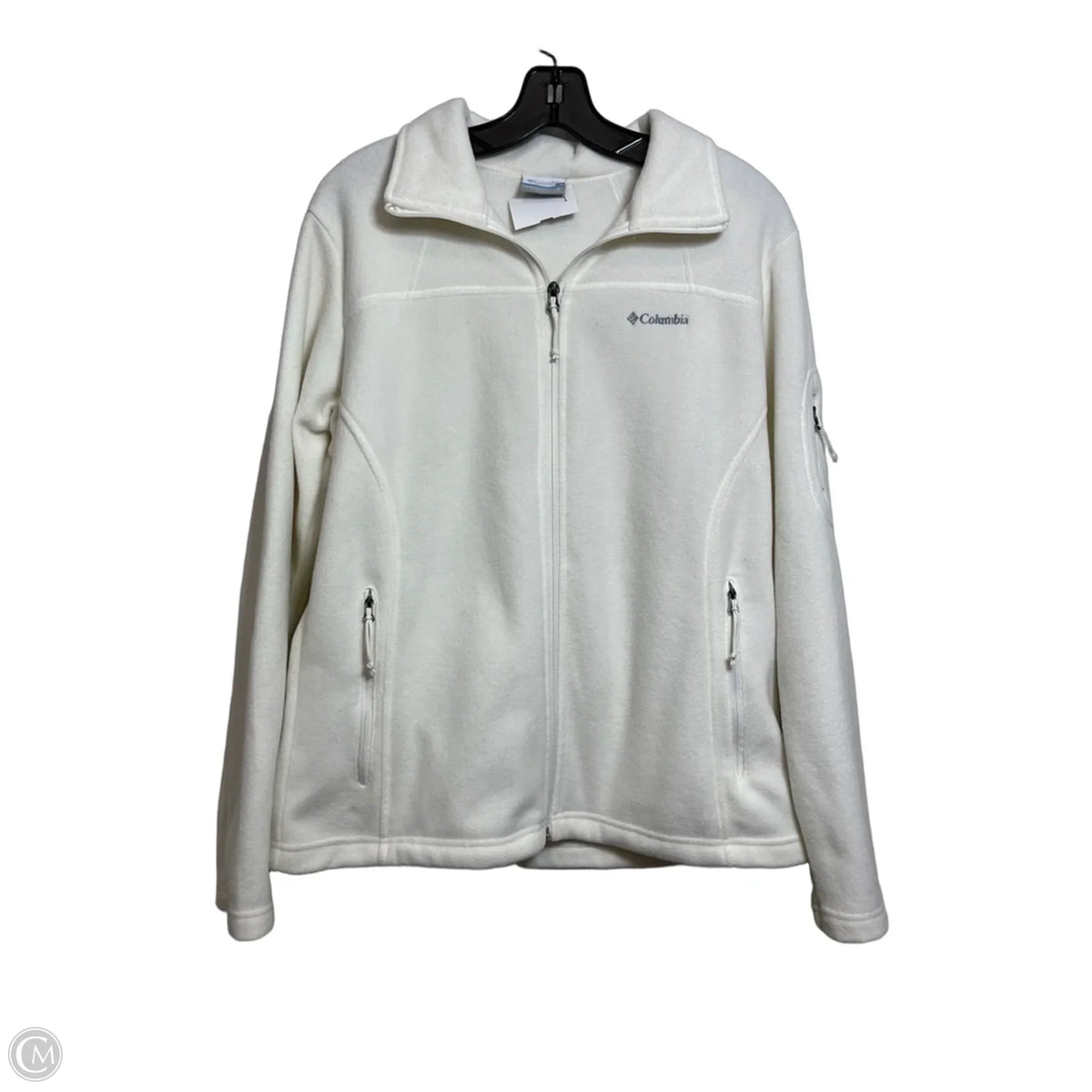 Athletic Jacket By Columbia In Cream, Size: L
