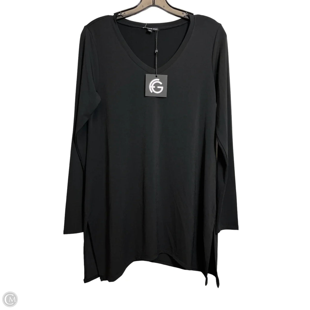 Top Long Sleeve By Clothes Mentor In Black, Size: S