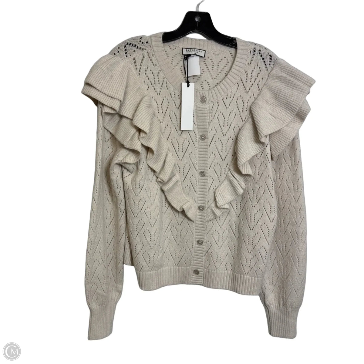 Cardigan By Bagatelle In Beige, Size: L