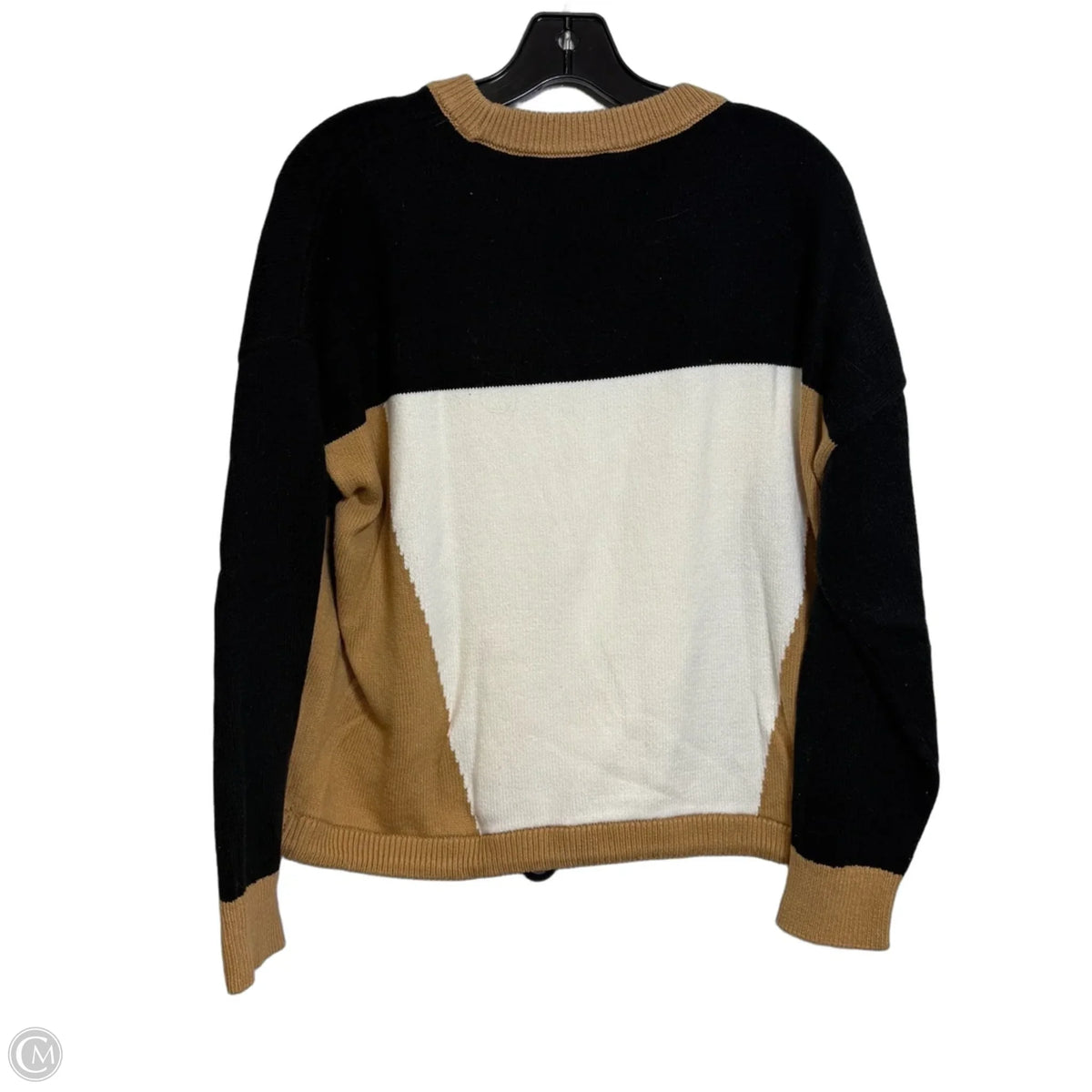 Sweater By Lou And Grey In Black & Tan, Size: L