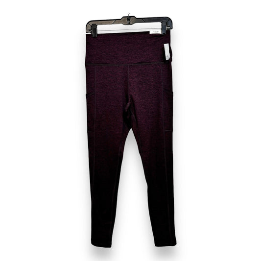 Athletic Leggings By Aerie In Maroon, Size: L