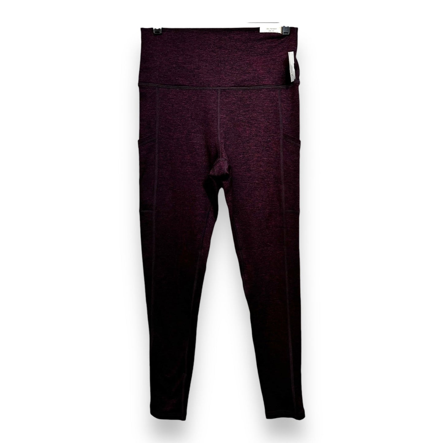 Athletic Leggings By Aerie In Maroon, Size: L