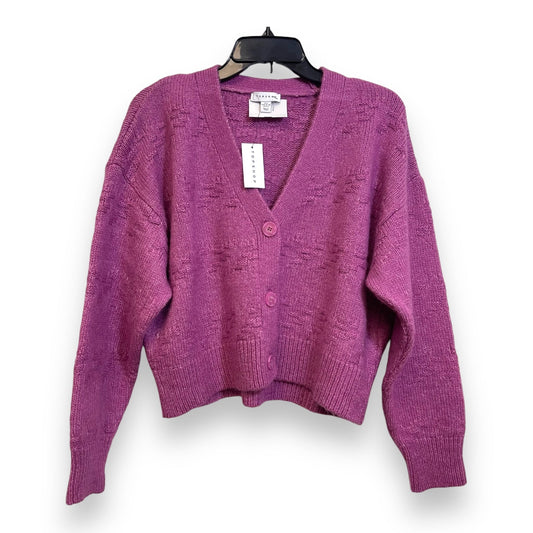 Cardigan By Topshop In Purple, Size: S