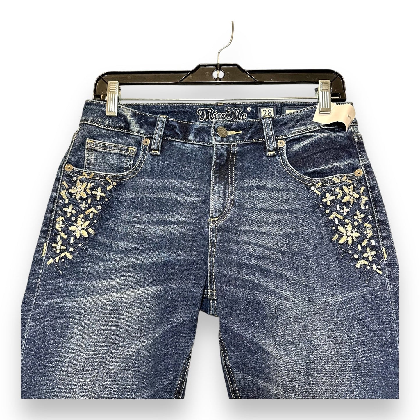 Jeans Skinny By Miss Me In Blue Denim, Size: 6