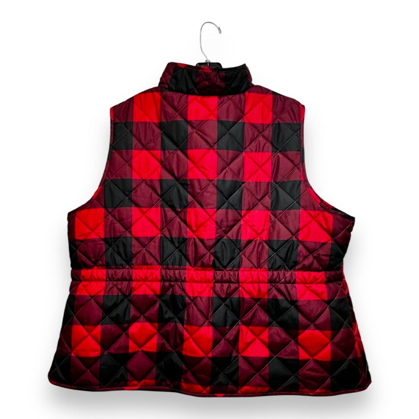 Vest Puffer & Quilted By St Johns Bay In Black & Red, Size: 2x