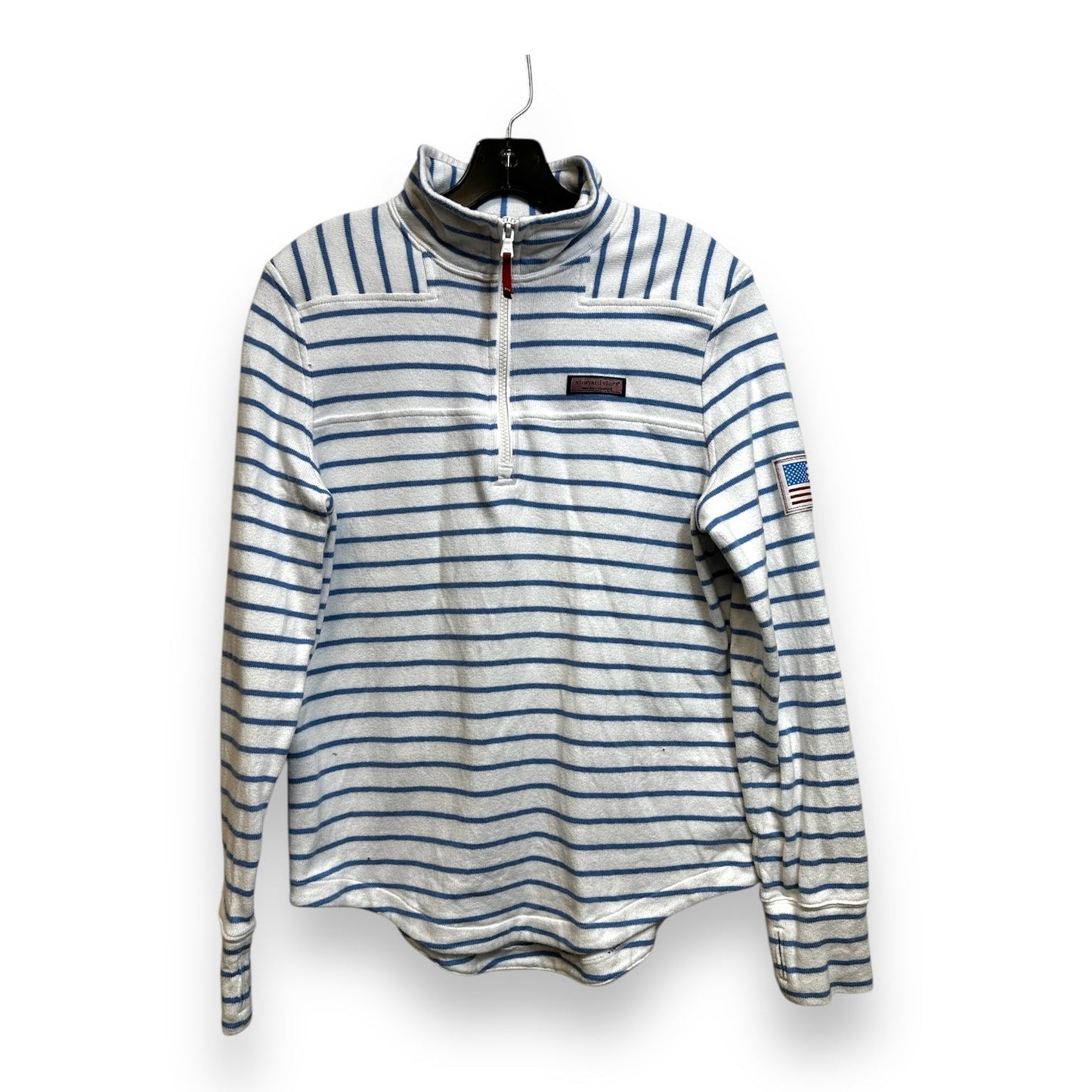 Top Long Sleeve By Vineyard Vines In Striped Pattern, Size: M