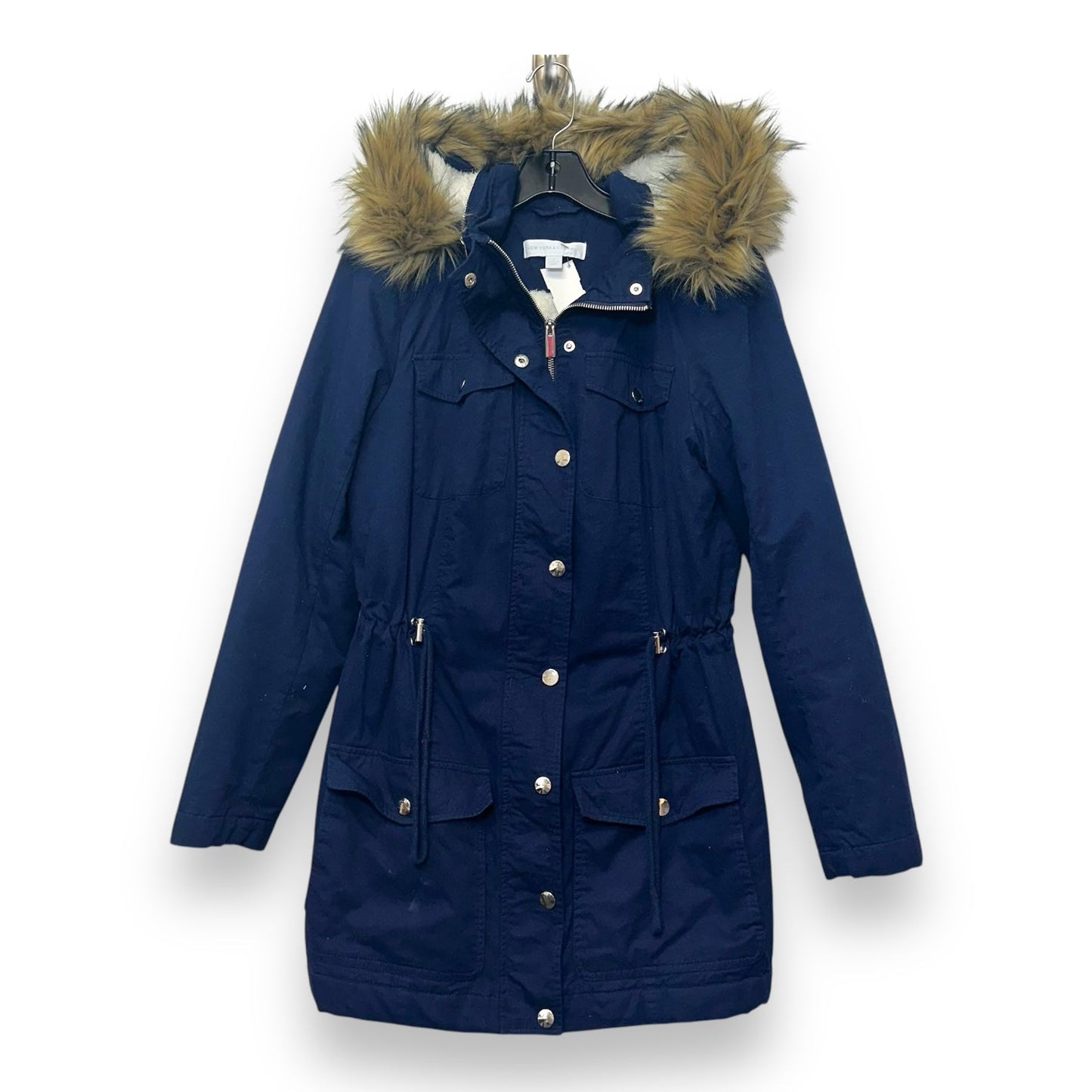 Coat Parka By New York And Co In Blue, Size: M