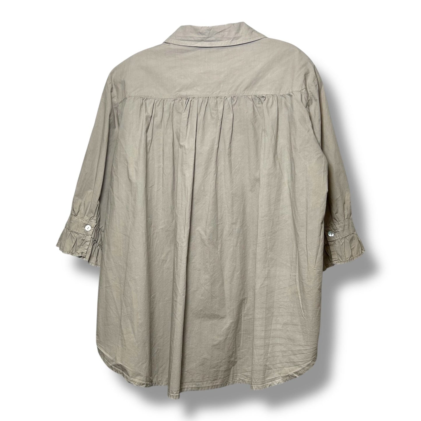 Top 3/4 Sleeve By Clothes Mentor In Tan, Size: M