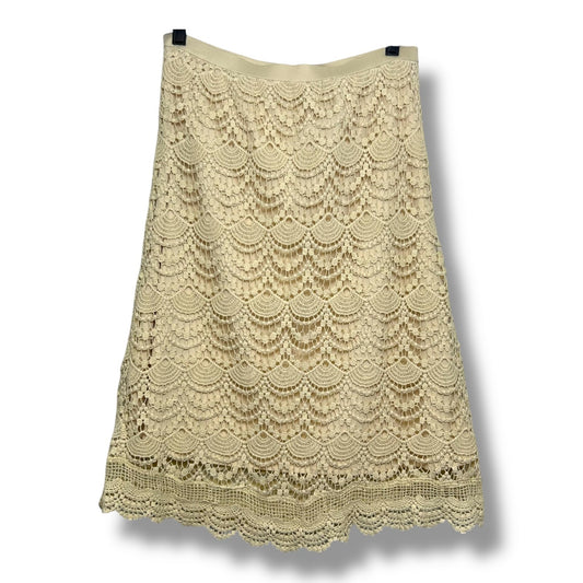 Skirt Midi By Cato In Ivory, Size: S