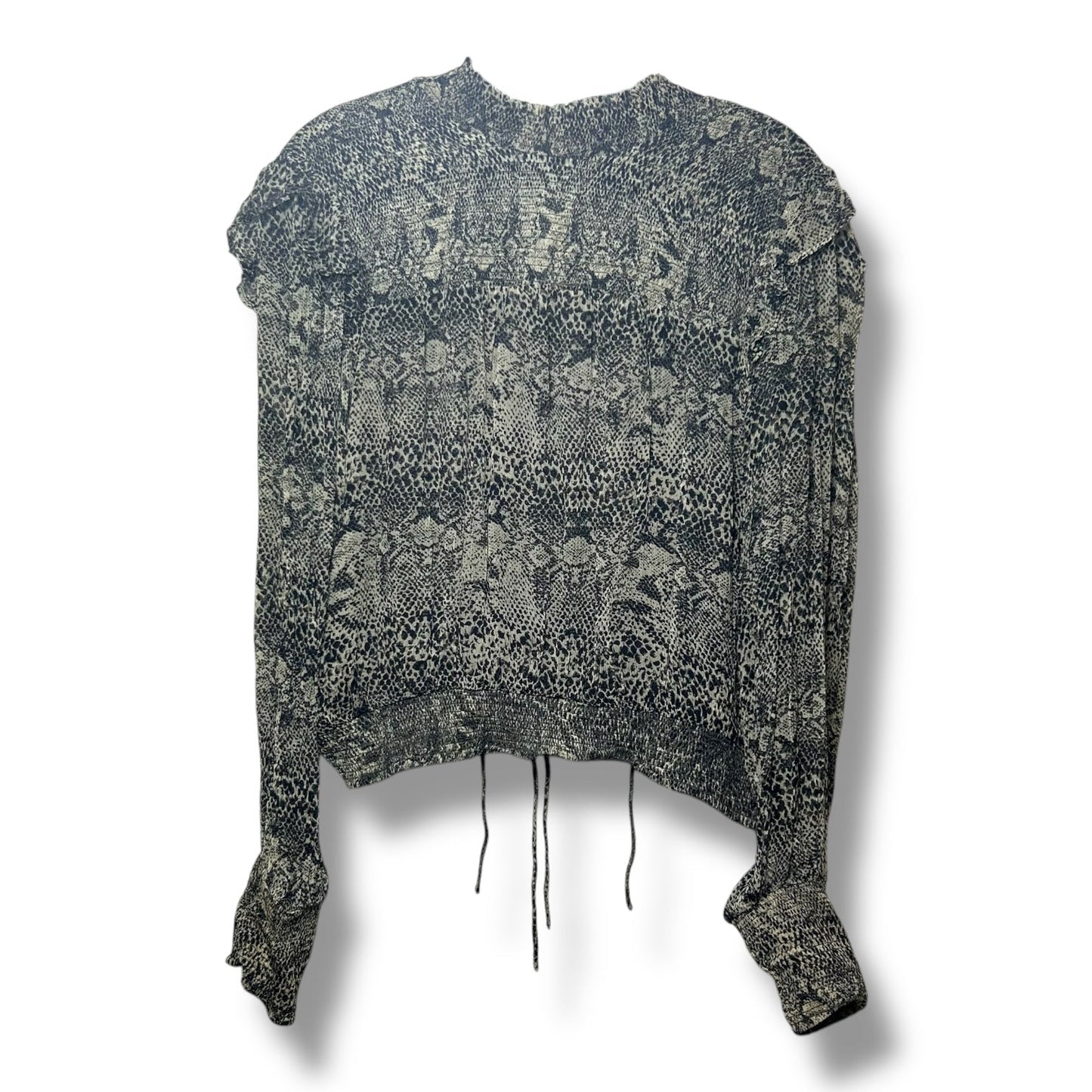 Top Long Sleeve By Free People In Animal Print, Size: L