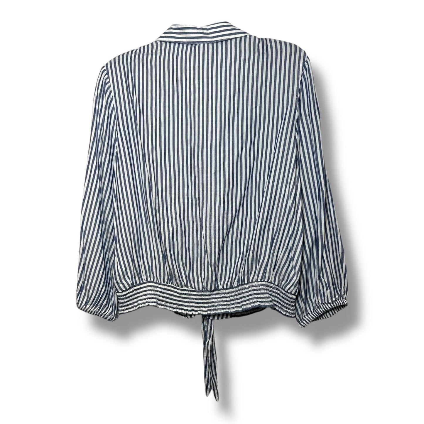 Top Long Sleeve By Beachlunchlounge In Striped Pattern, Size: M