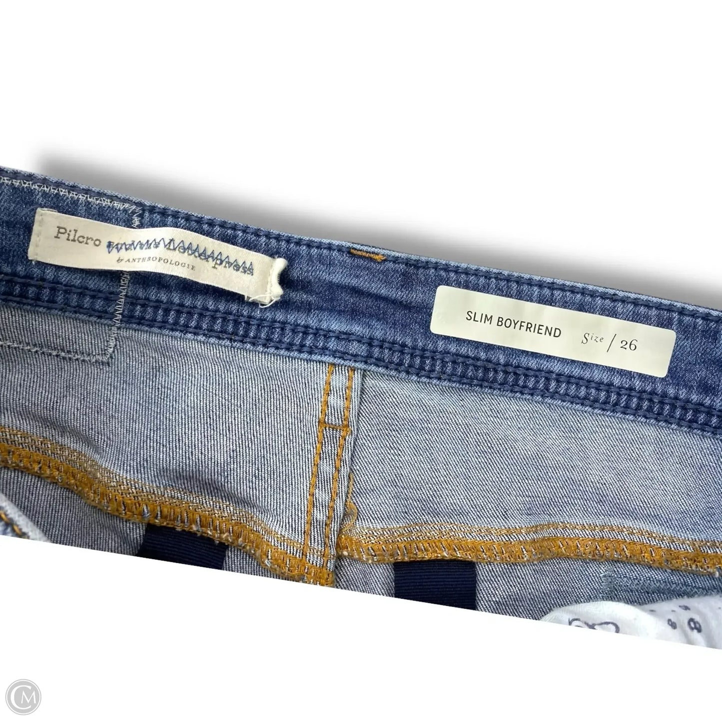 Jeans slim Boyfriend By Pilcro In Blue Denim, Size: 26