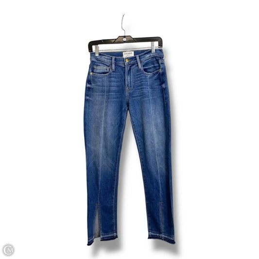 Jeans Le Nouveau Straight By Frame In Blue Denim, Size: 26