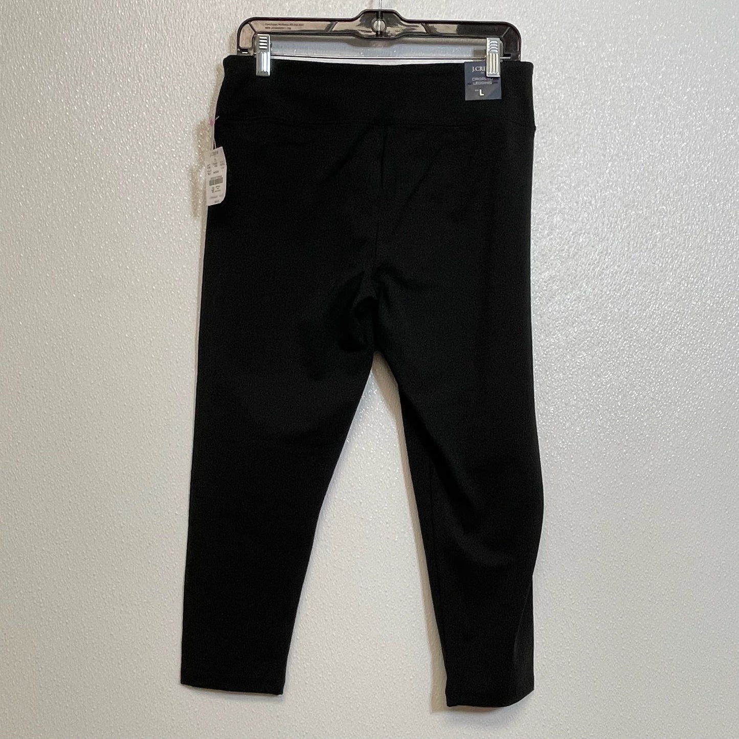 Athletic Leggings By J Crew In Black, Size: L