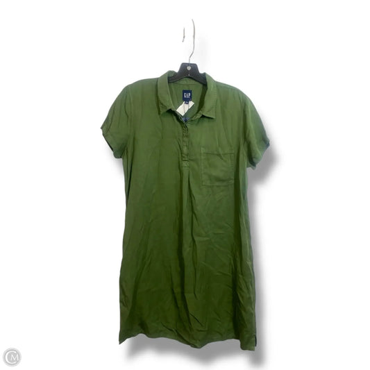 Dress Casual Midi By Gap In Green, Size: L