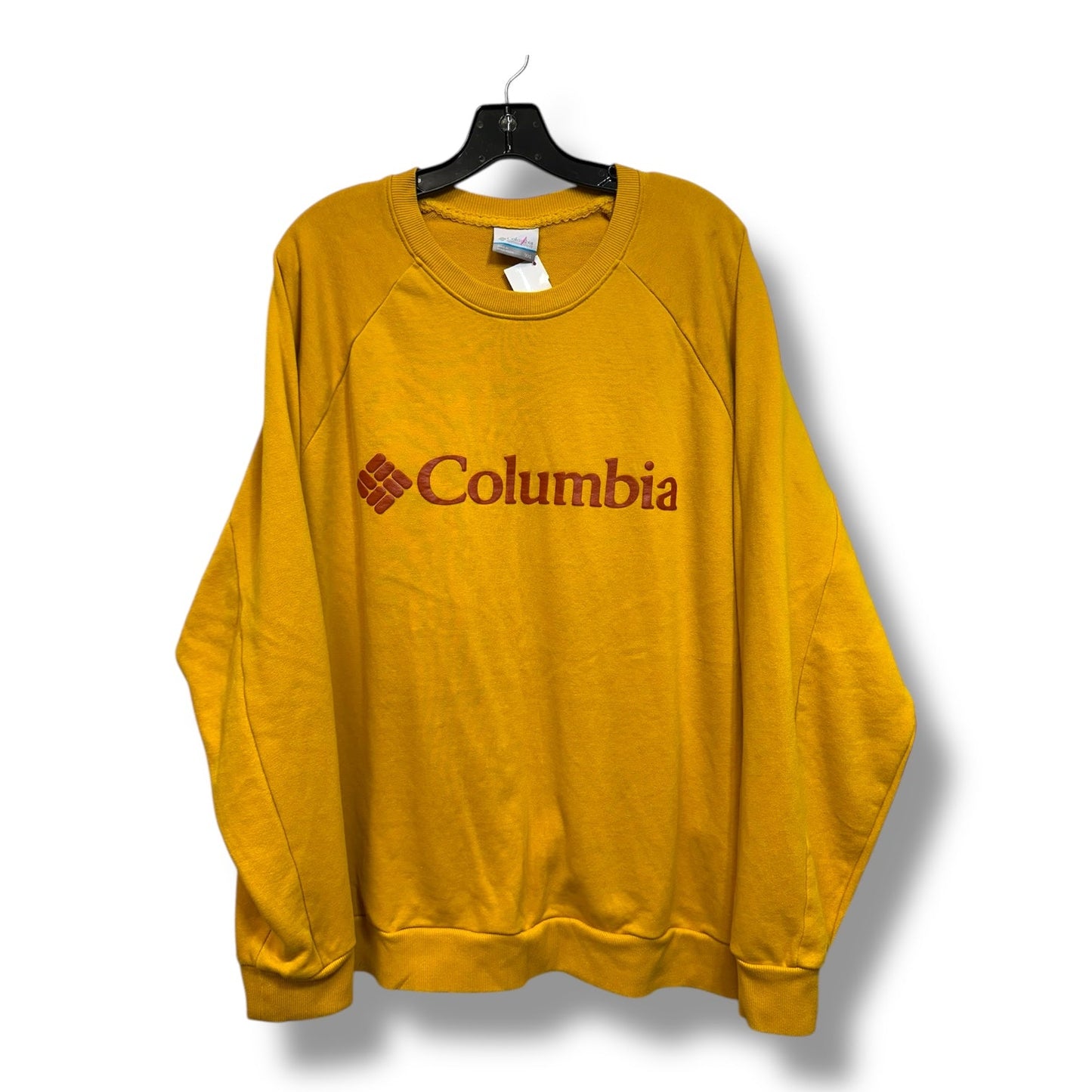 Athletic Sweatshirt Crewneck By Columbia In Yellow, Size: 1x