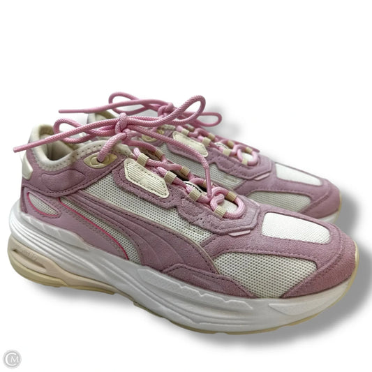 Shoes Athletic By Puma In Pink & White, Size: 6.5