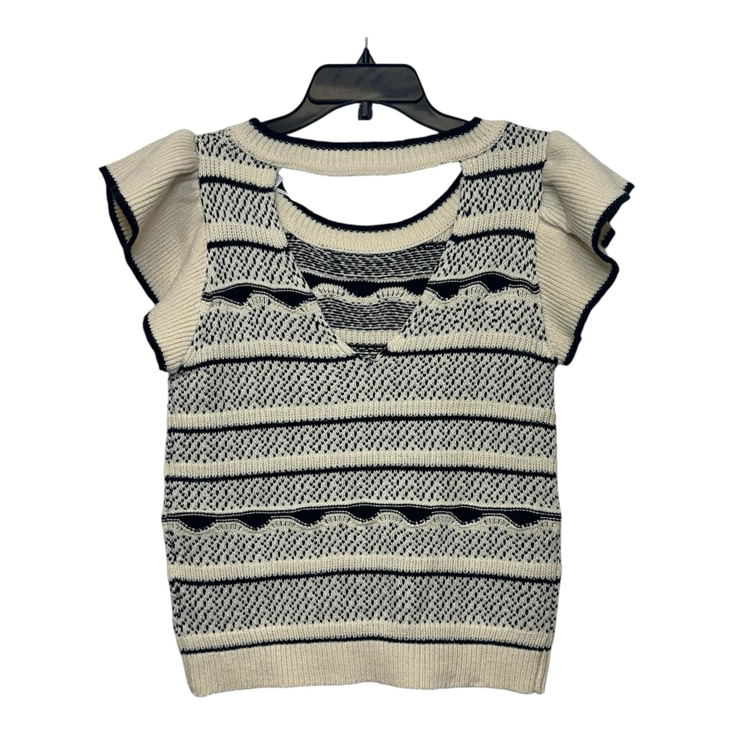 Sweater By Andree By Unit In Black White, Size: S