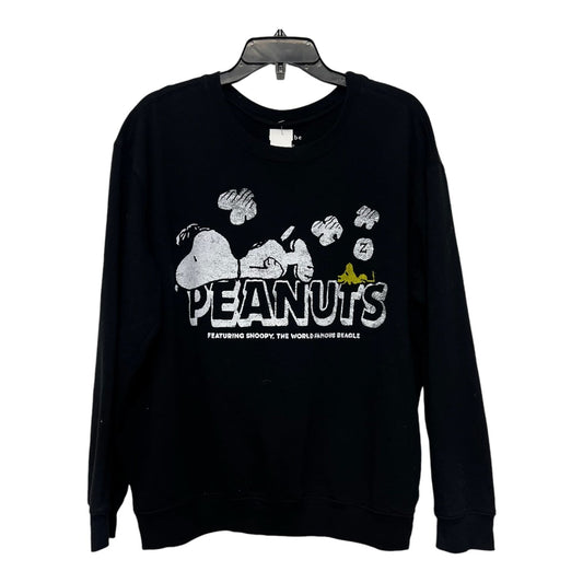 Sweatshirt Crewneck By Clothes Mentor In Black, Size: 2x