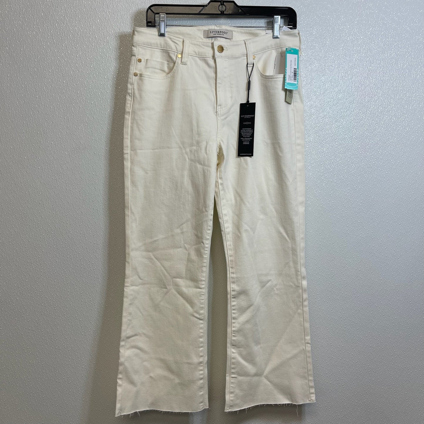 Jeans Flared By Liverpool In Cream, Size: 10