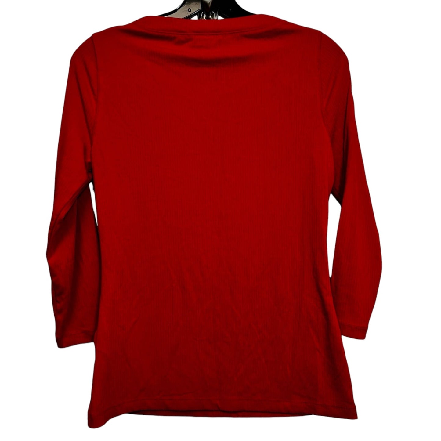 Top Long Sleeve By Banana Republic O In Red, Size: S