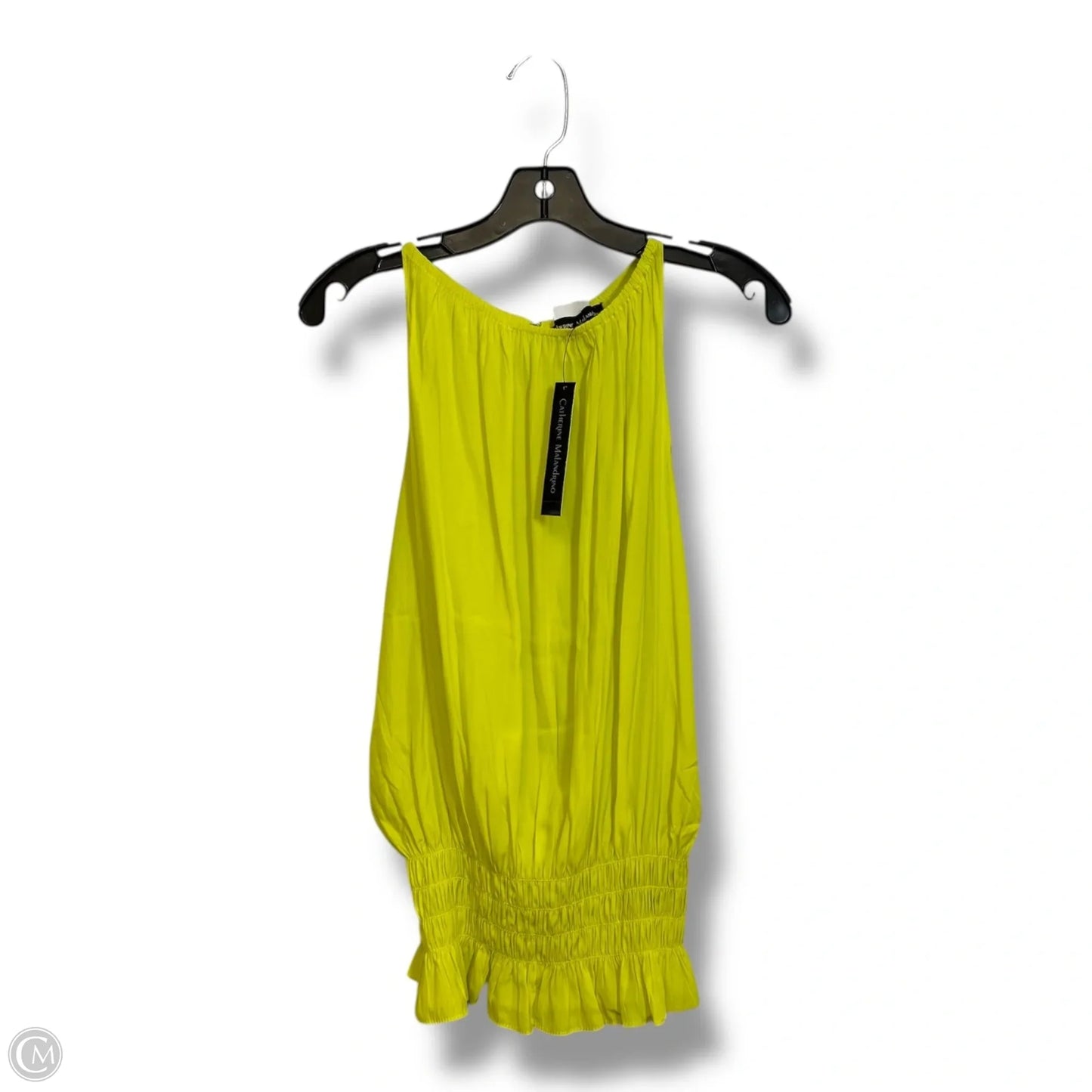 Top Sleeveless By Catherine Malandrino In Yellow, Size: L