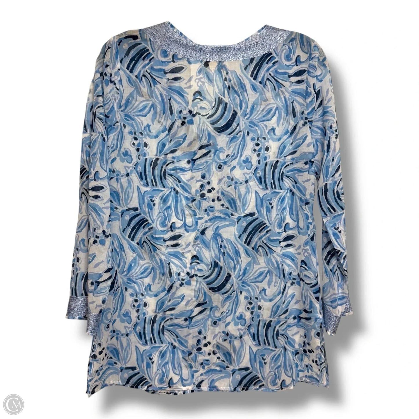 Top Long Sleeve By Sail To Sable In Blue, Size: Xs