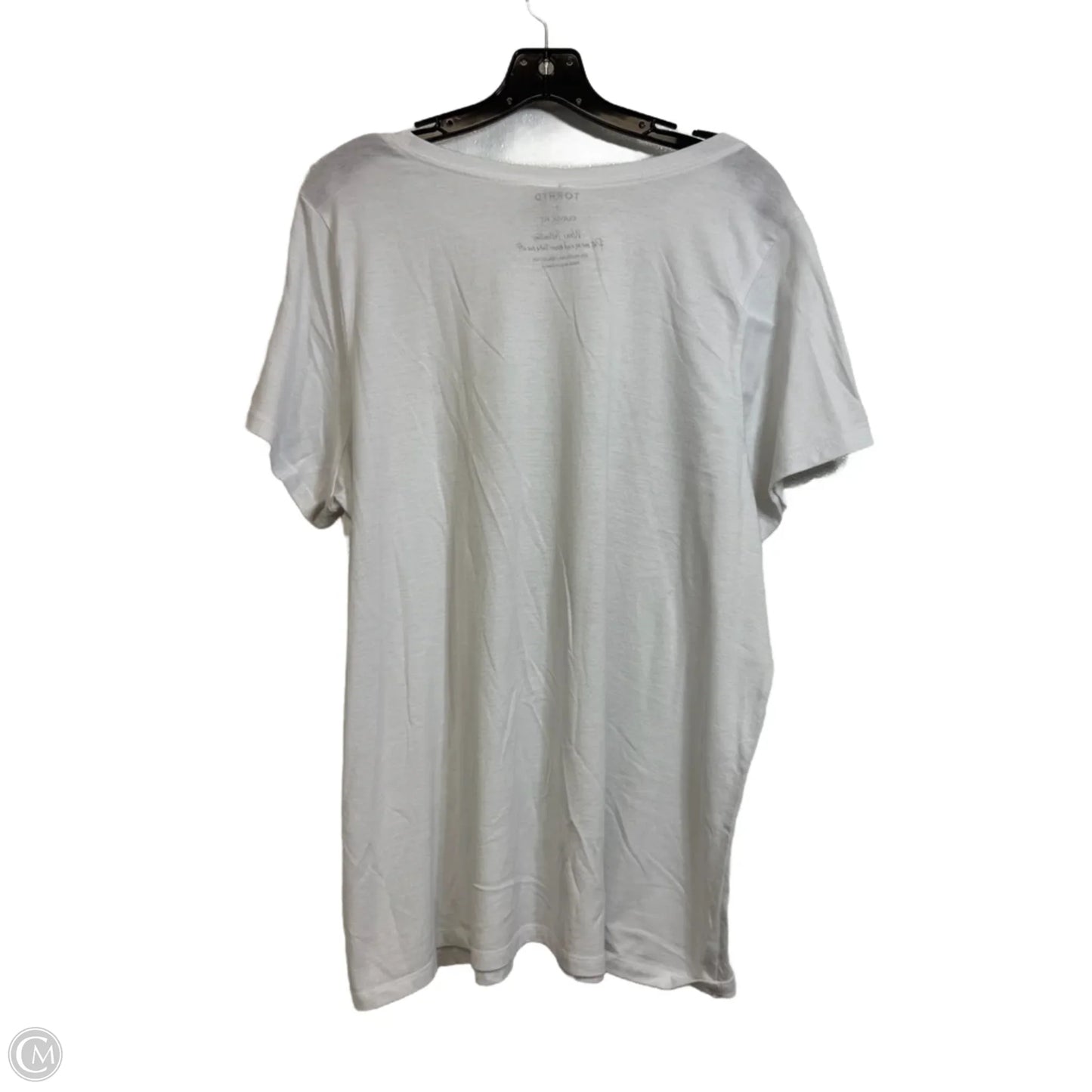 Top Short Sleeve By Torrid In White, Size: 3x