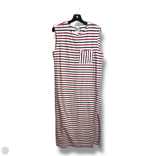 Dress Casual Maxi By Loft In Blue & Red & White, Size: S